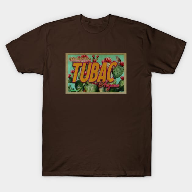 Greeting From Tubac, Arizona T-Shirt by Nuttshaw Studios